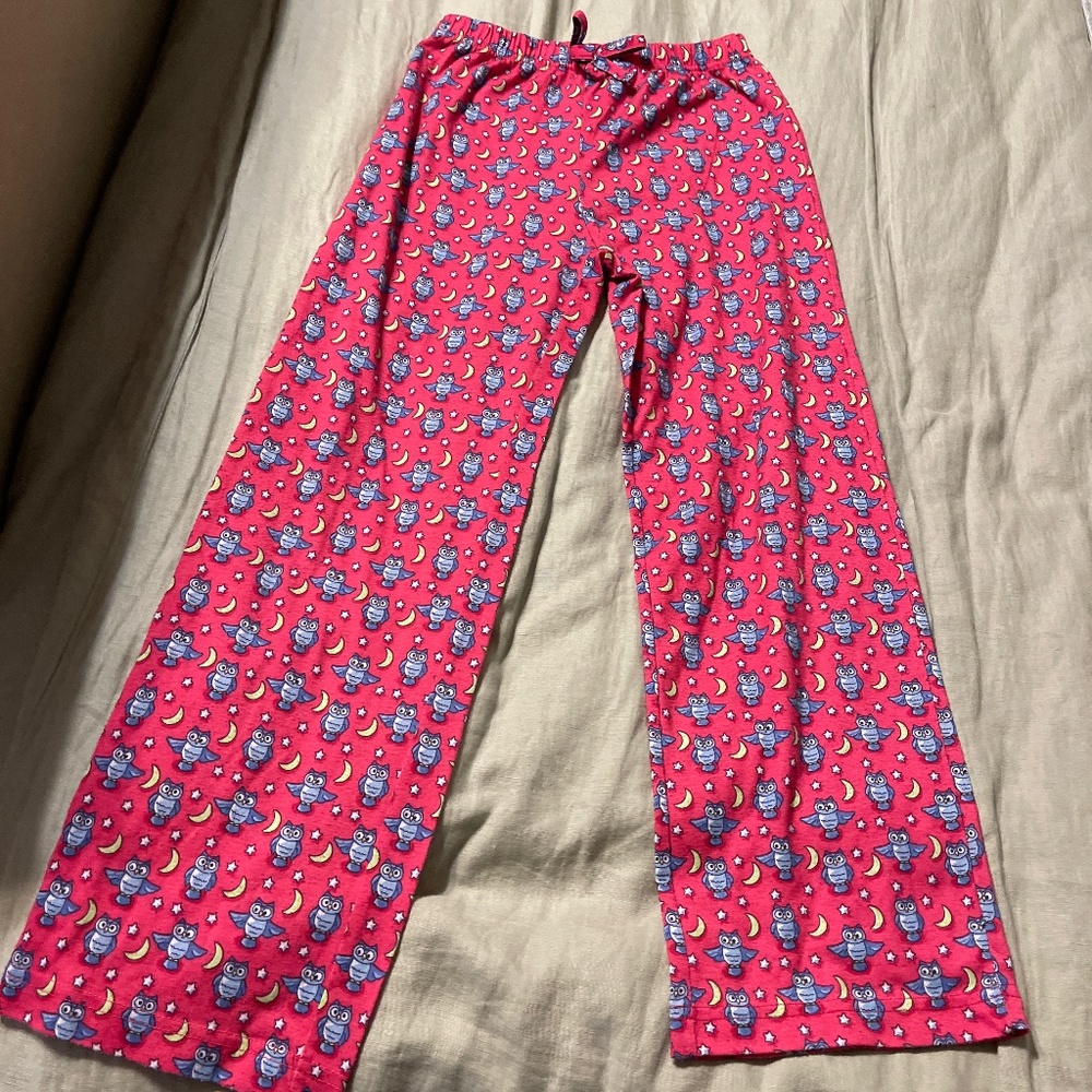Vineyard Vines girls owl pajama pants